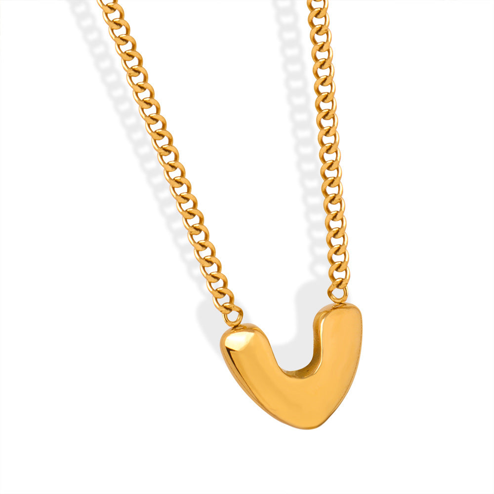 Elegant Heart-Shaped Pendant Necklace