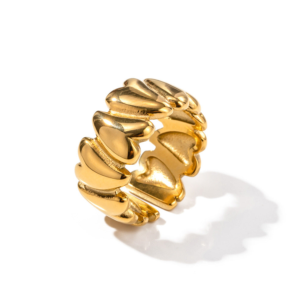 Ins-style Geometric Love Ring
