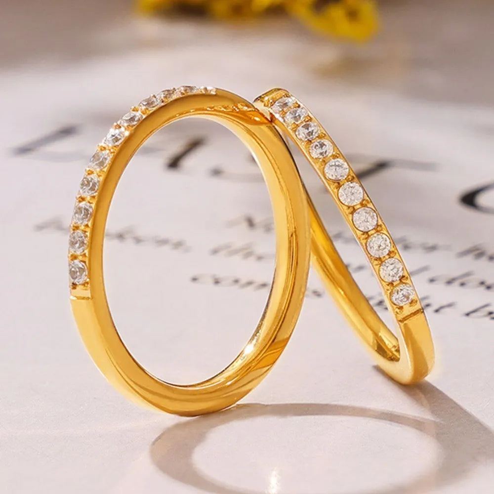 Stackable thin - ring finger rings for Women