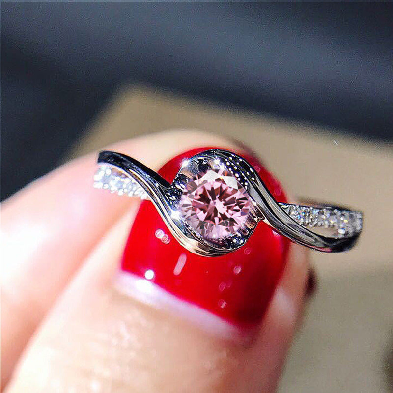 Creative Women's Zircon Engagement Ring
