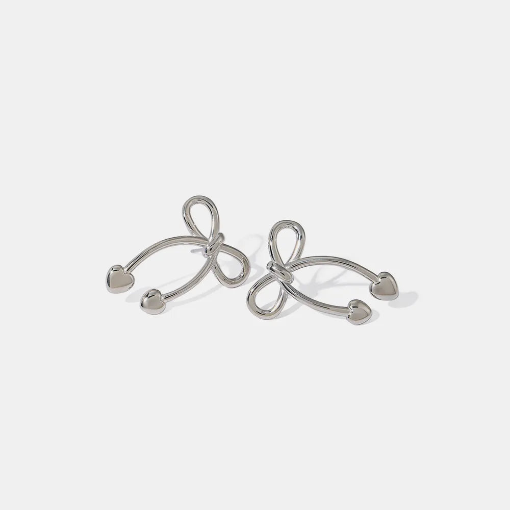 Leisure - style Acrylic Bow Earrings