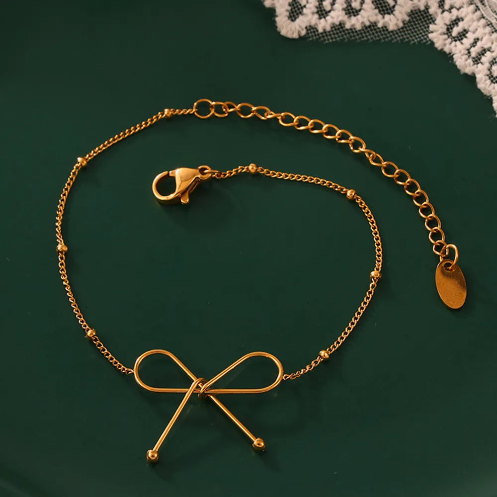 Imported Titanium Steel Bow Bracelet