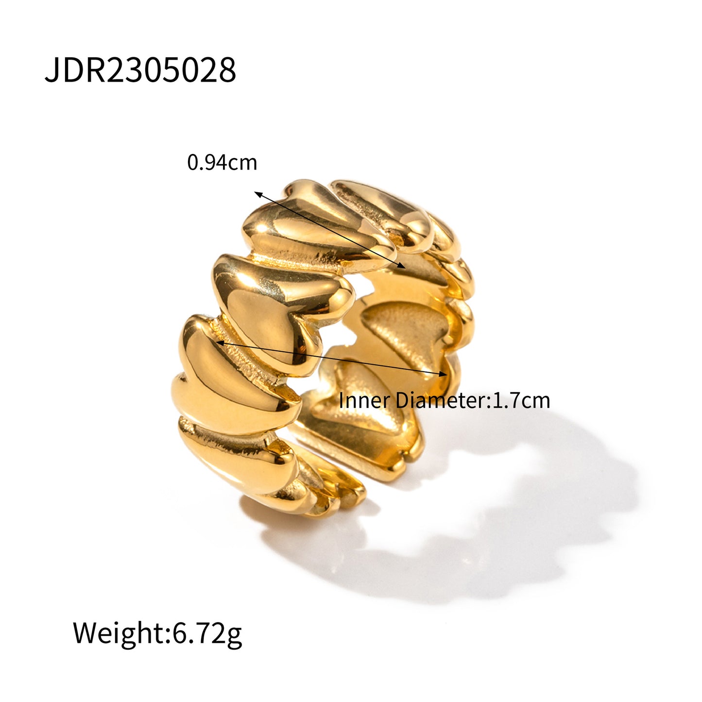 Ins-style Geometric Love Ring