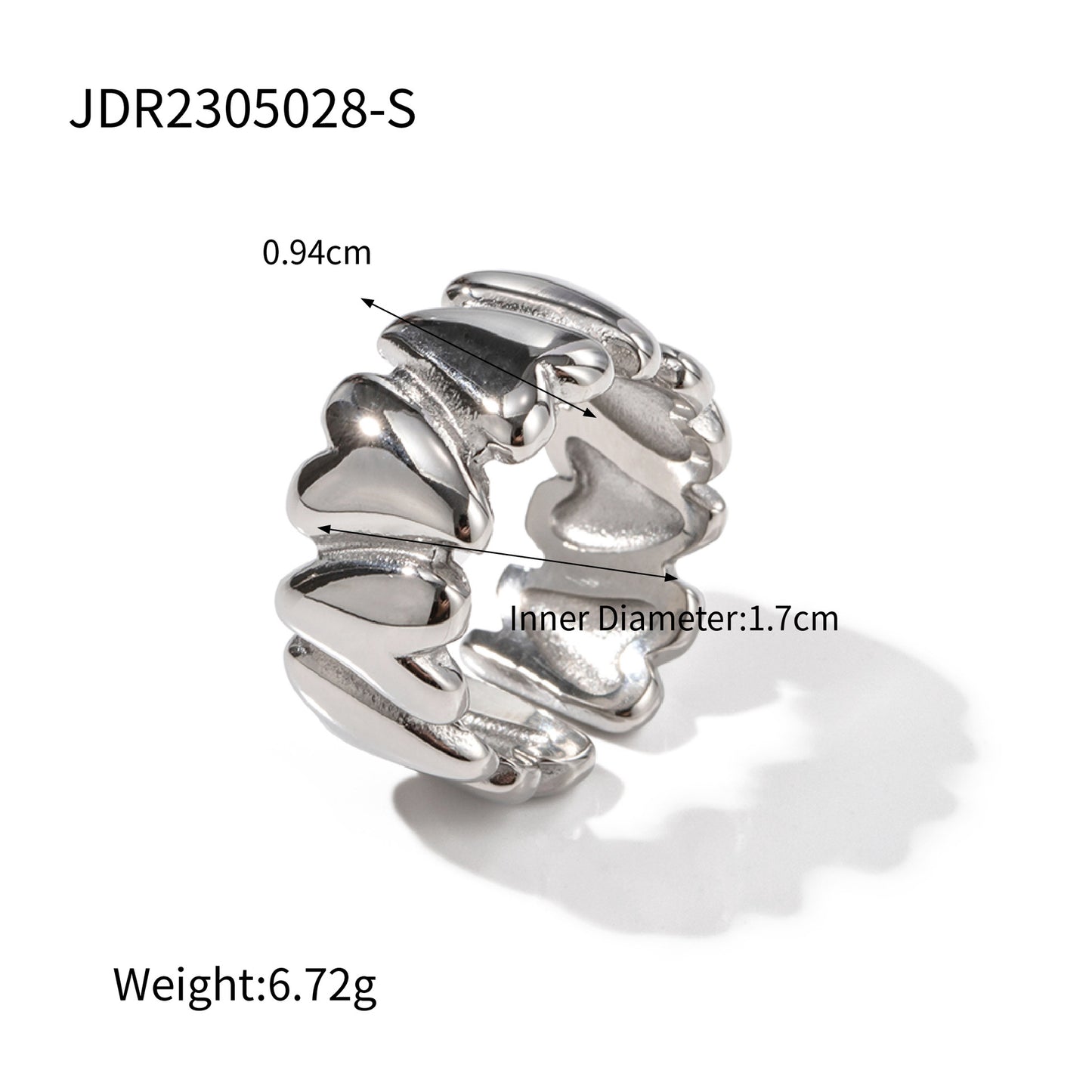 Ins-style Geometric Love Ring