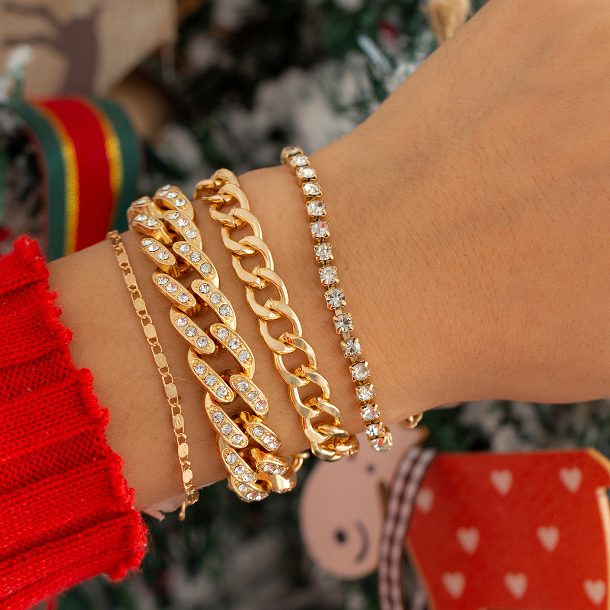 Cool Christmas Metal Bracelet