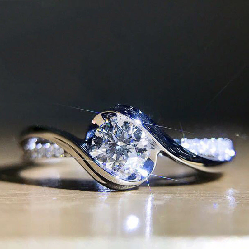 Creative Women's Zircon Engagement Ring