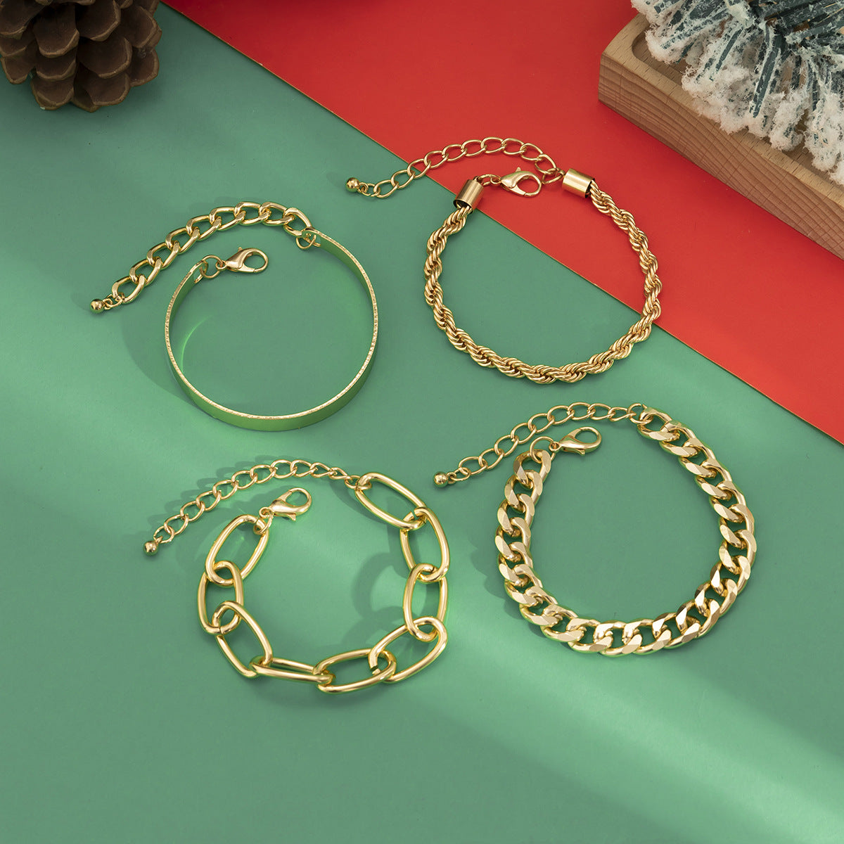 Cool Christmas Metal Bracelet