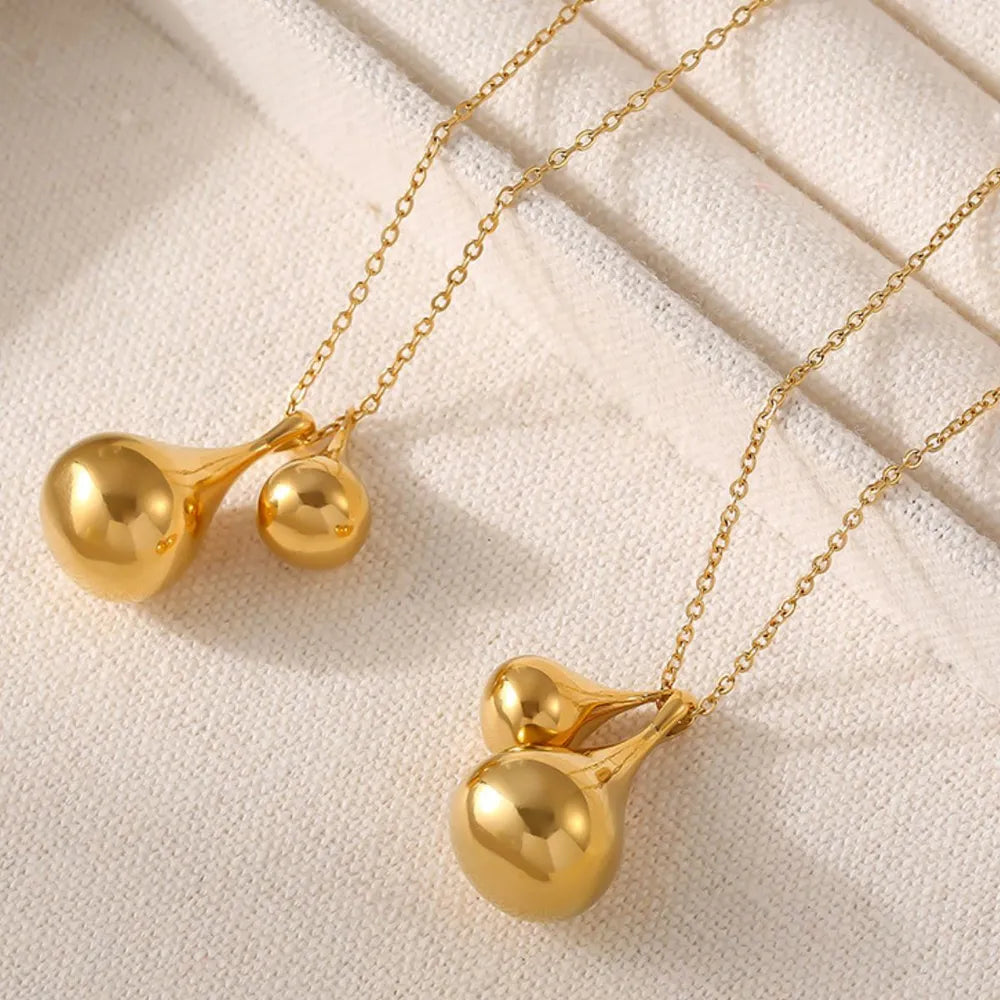 Stainless Steel Gold-Plated Sweater Chain Jewelry