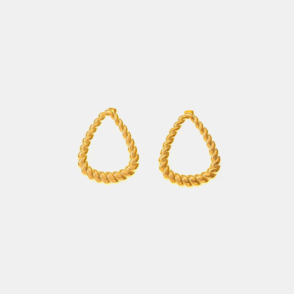 Textured Teardrop Earrings with Personalized Style