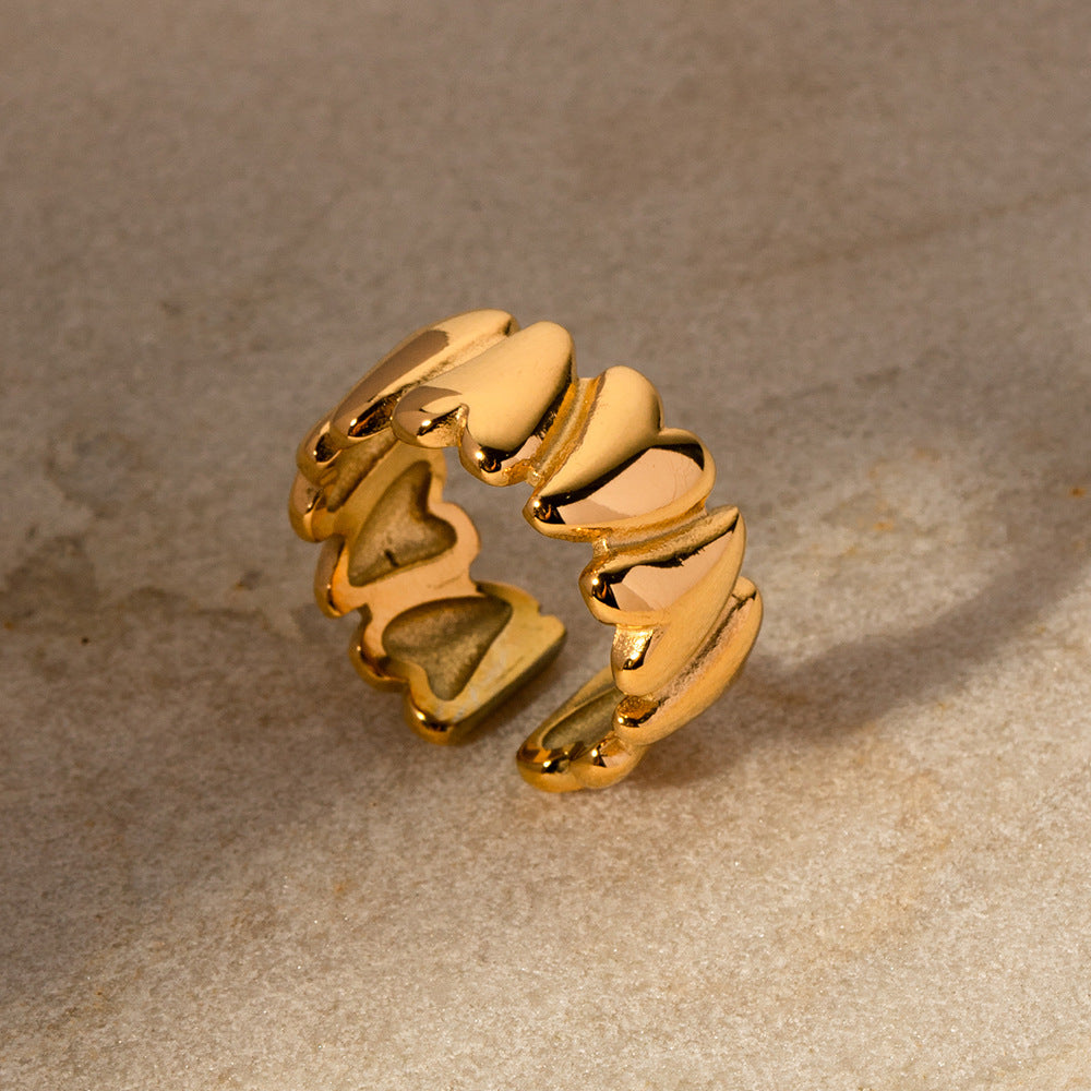 Ins-style Geometric Love Ring