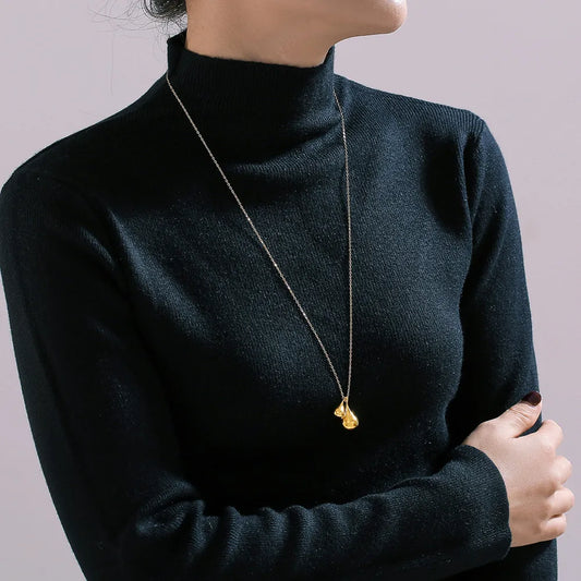 Stainless Steel Gold-Plated Sweater Chain Jewelry