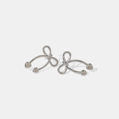 Leisure - style Acrylic Bow Earrings