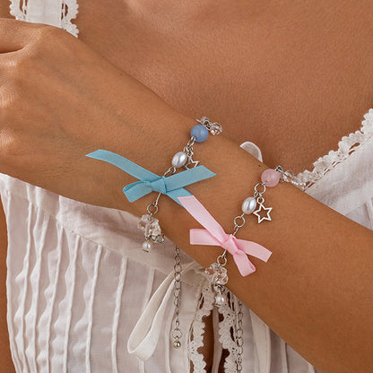 Small Fresh Butterfly Pearl Bracelet