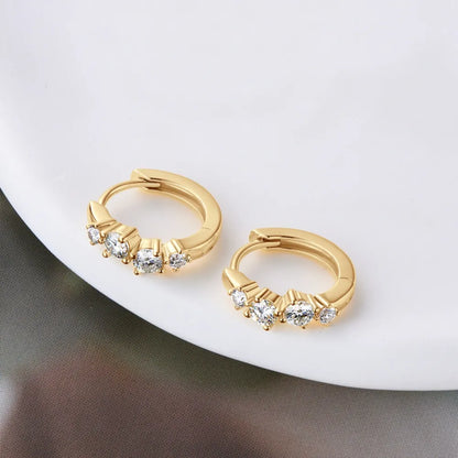Sparkling Moissanite Sterling Silver Ear Cuff