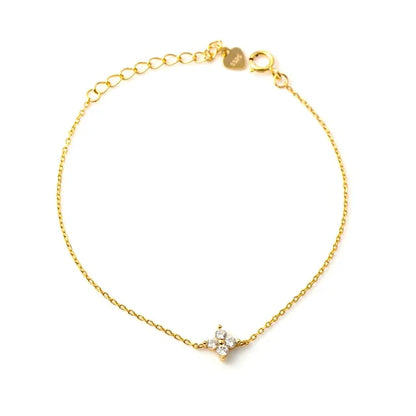Lucky Four-leaf Clover Zircon Bracelet
