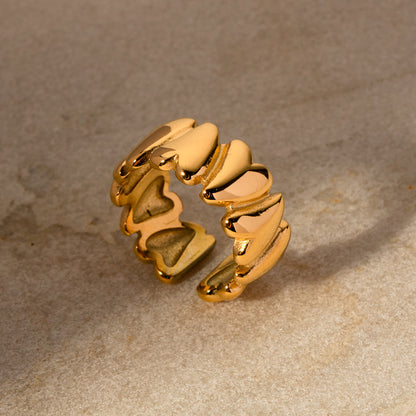 Ins-style Geometric Love Ring