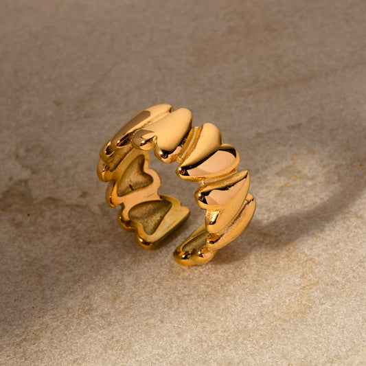 Ins-style Geometric Love Ring