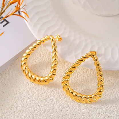 Textured Teardrop Earrings with Personalized Style