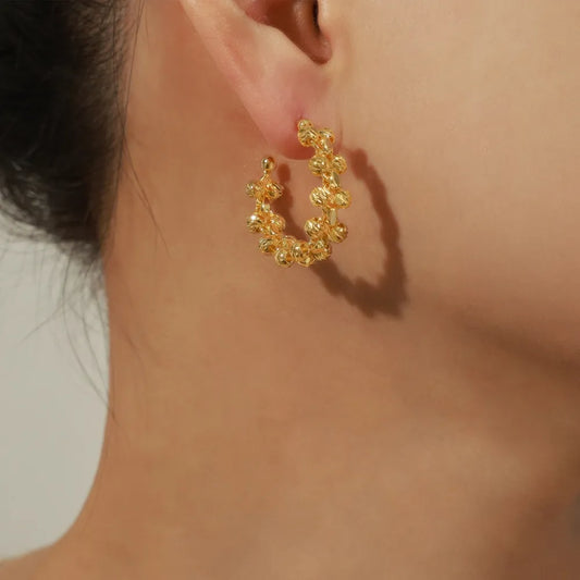 Imported Exquisite Copper Golden Earrings